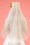 Bettie Page Bridal Collection - 50s Bettie Pearl Bridal Veil in Ivory 4