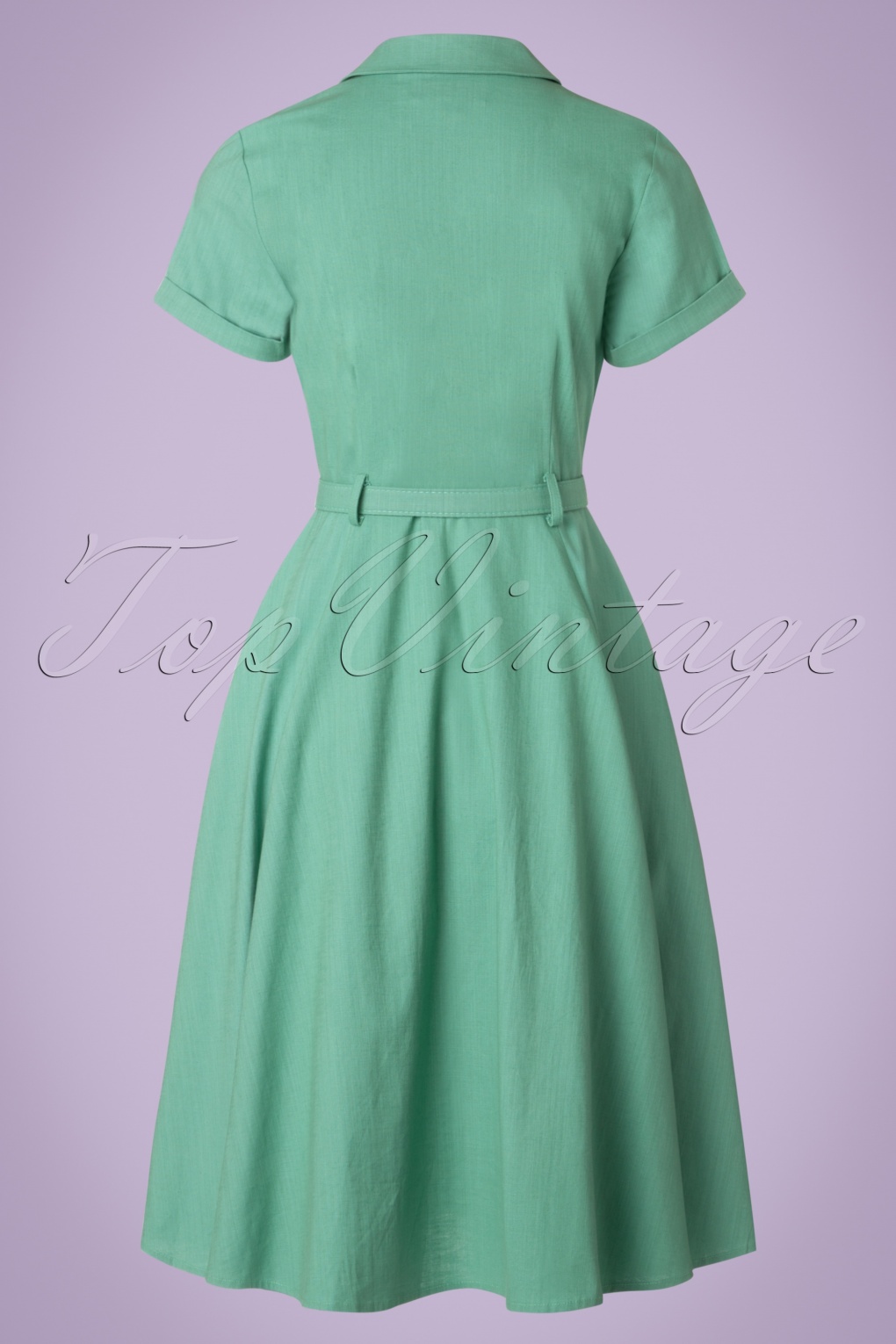 50s Caterina Swing Dress in Mint Green
