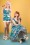 Collectif Clothing - 50s Dolores Flamingo Island Doll Dress in Blue 10