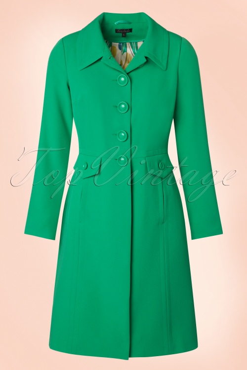 touw Opsommen Fauteuil 60s Luisa Coat in Opal Green