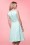 Yumi - 60s Jacqueline Jacquard Swing Dress in Mint Blue 9