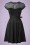 Steady Clothing - Madeline Hearts Only Swing Dress Années 50 en Noir 2