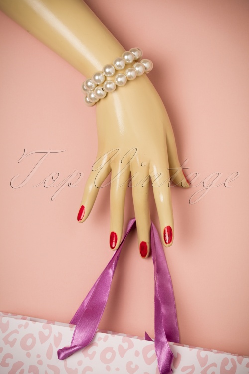 Darling Divine - Annabella Double Pearl Bracelets Années 50 2