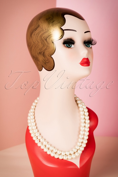Darling Divine - 50s Annabella Double Pearl Necklace 2