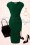 Zoe Vine - 50s Billie Pencil Dress in Forest Green 7