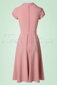 Miss Candyfloss - 50s Mariana Swing Dress in Blush Pink 6