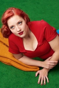 Miss Candyfloss - Elsy Top in Rot 6