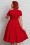 Miss Candyfloss - Stella Rose Swing Dress Années 50 en Rouge Vif 9