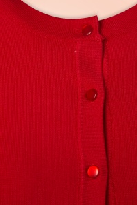 Hearts & Roses - 50s Ava Cardigan in Lipstick Red 3