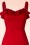 Collectif Clothing Mandy Plain Pencil Dress in Red 20677 20161130 0002c