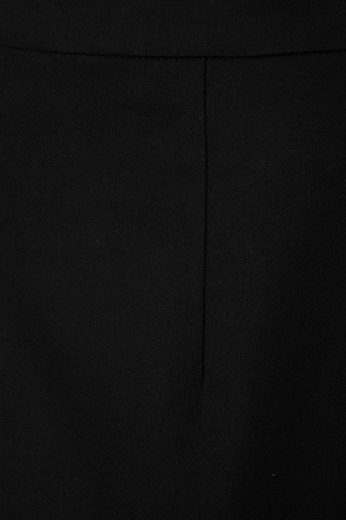Collectif Clothing - Gracie Capris Années 50 en Noir 4