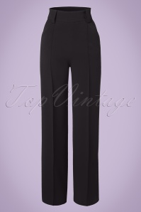 Miss Candyfloss - 40s Melissa Trousers in Black 2