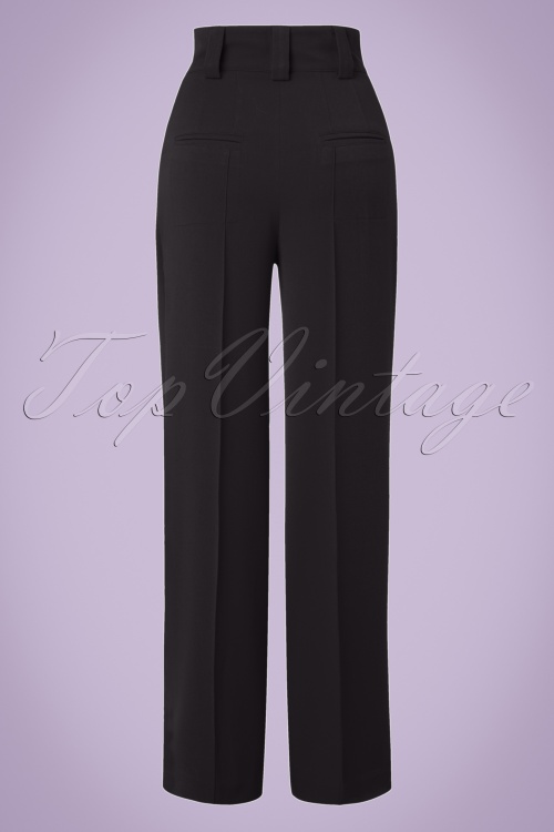 Miss Candyfloss - 40s Melissa Trousers in Black 3