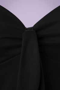 Steady Clothing - Stevige top met liefje en stropdas in zwart 4