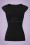 Steady Clothing - 50s Solid Sweetheart Tie Top in Black 5