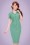 Collectif Clothing - 50s Caterina Pencil Dress in Mint Green 3