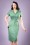 Collectif Clothing Catherina Plain Pencil Dress in Mint Green 20826 20161129 0011w