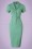 Collectif Clothing - 50s Caterina Pencil Dress in Mint Green 2