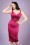 Collectif Clothing Primrose Plain Pencil Dress in Pink 20795 20161125 0016w