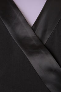 Collectif Clothing - Hanako crêpe blouse in zwart 5