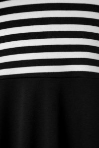 Steady Clothing - 50s All Angles Striped Swing Dress in Black and White 8