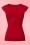 Steady Clothing - Einfarbiges Sweetheart Tie Top in Rot 5
