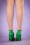 Bettie Page Shoes - Willow Mary Jane-pompen in groen 4