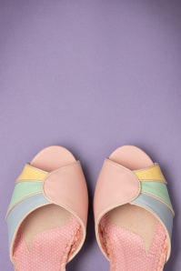 Bettie Page Shoes - 50s Abela Summer Sandals in Pink 3