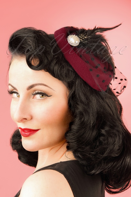 Banned Retro - All A Dream Fascinator in Schwarz