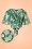 Vixen - 40s Leah Flowers Top in Green