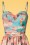 Vixen - Aria Balloon Swing Dress Années 50 en Bleu 3