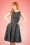 Hepburn Polkadot Doll Dress Années 50 en Noir et Blanc