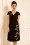 Vixen - Primrose Wrap Dress Années 50 en Noir