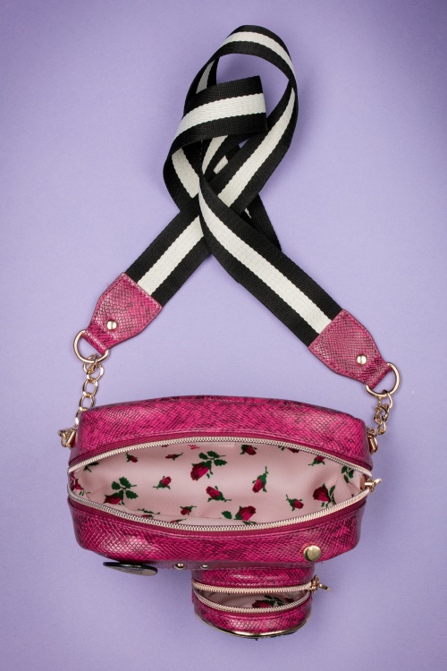 Betsey Johnson - 60s Kitsch Close Up Camera Bag in Pink 8