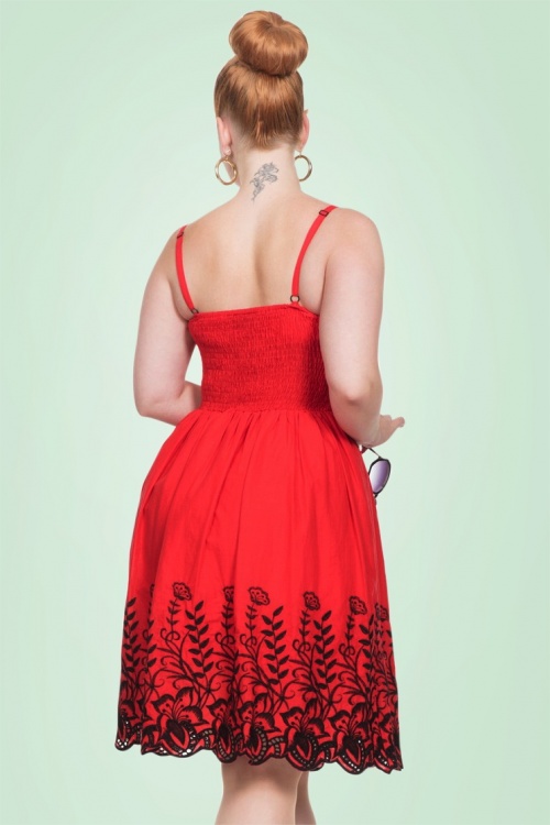 Vixen - Scarlett Swing-Kleid in Rot 7