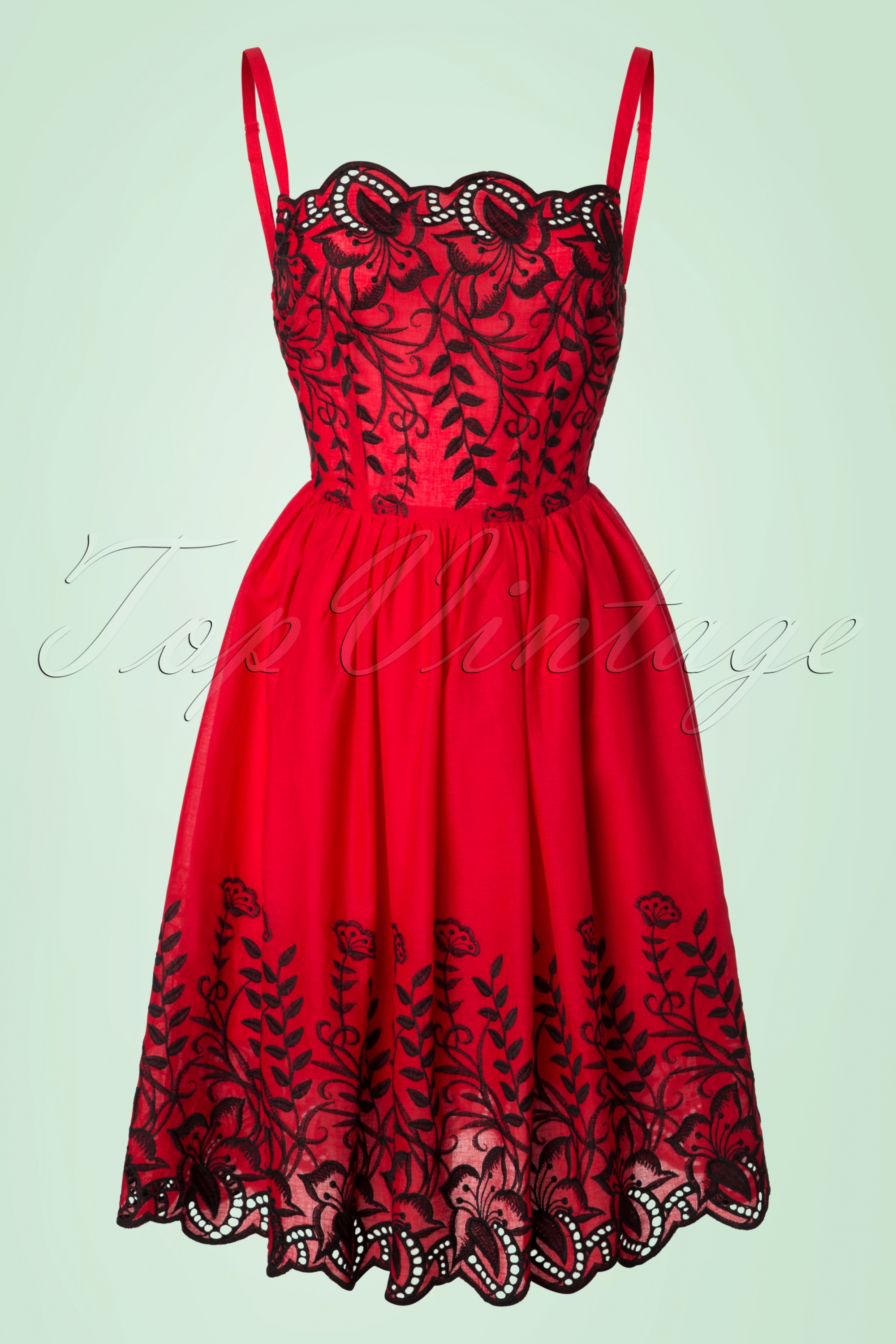 Vixen - Scarlett swingjurk in rood 2