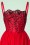 Vixen - Scarlett Swing Dress Années 50 en Rouge 4