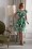 Vixen - Agatha Blumen-Swing-Kleid in Grün 2