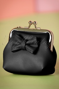 Banned Retro - 50s Sienna Bow Small Wallet in Black 3