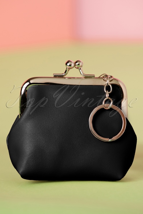 Banned Retro - 50s Sienna Bow Small Wallet in Black 4