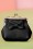 50s Sienna Bow Small Wallet in Black