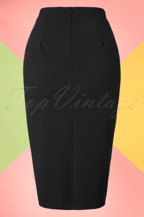 Vintage Chic for Topvintage - 50s Joyce Pencil Skirt in Black 3