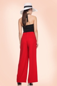 Vixen - 40s Teddy Trousers in Lipstick Red 6