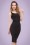 Collectif Clothing - Ines Pencil Dress Années 50 en Noir 7
