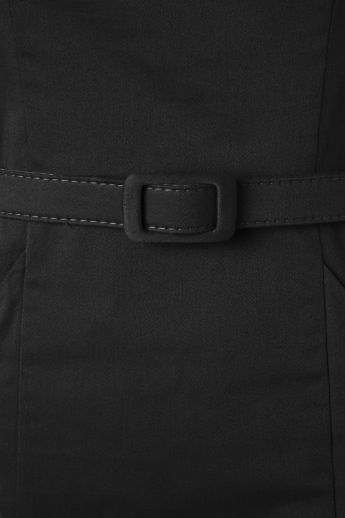 Collectif Clothing - Ines Bleistiftkleid in Schwarz 4