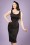 Collectif Clothing Ines Plain Pencil Dress in Black 20819 20121224 01W