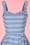 Emily and Fin - Pippa Striped Dress Années 50 en Bleu et Blanc 4