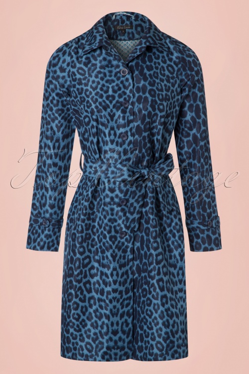 King Louie - 60s Lizzy Rio Coat in Dark Navy