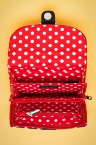 Ruby Shoo - 60s Garda Dots Purse in Navy and White 4