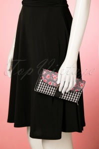 Ruby Shoo - 60s Cosmo Purse in Black and Pink 7